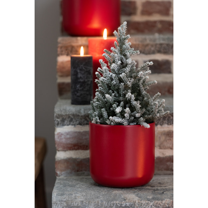 J-Line cache-pot Gen - céramique - rouge - XXL - 2 pièces -  Ø 26.5 cm