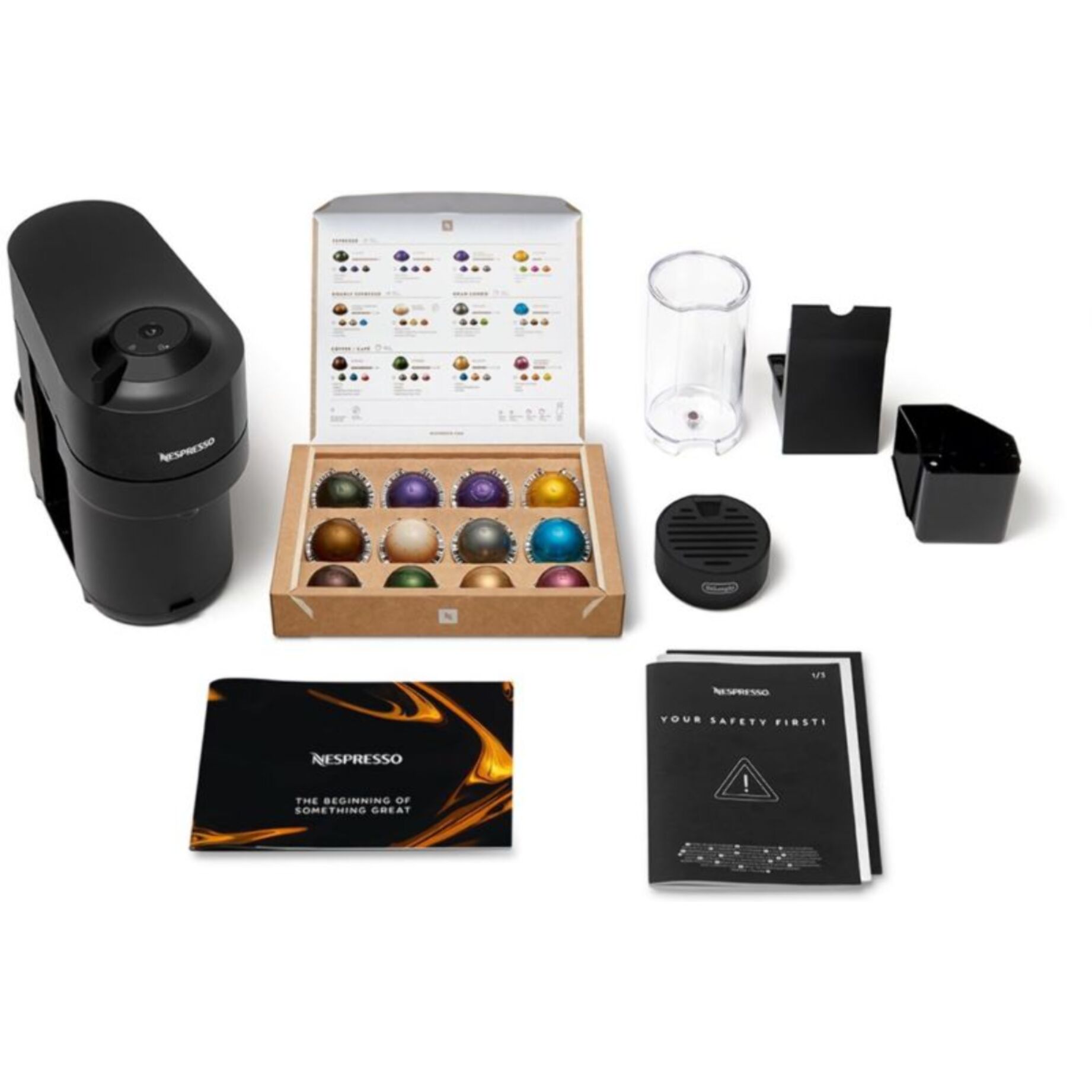 Nespresso DELONGHI Vertuo Pop noir & Aeroccino 3 ENV90.BAE