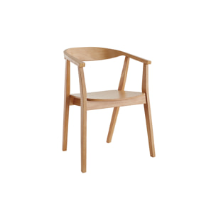 Chaises scandinaves en bois clair (lot de 2) BAHIA