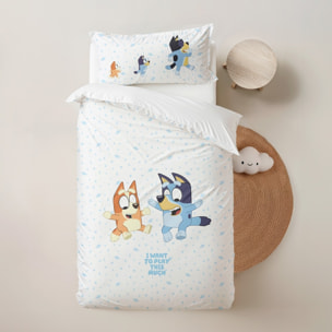 Funda nordica BLUEY + funda almohada 45x110