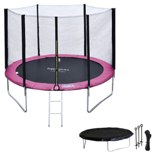 Trampoline réversible avec accessoires -