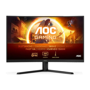 Ecran PC Gamer AOC CQ32G4VE 32" Incurvé 1500R QHD 180Hz Fast VA HDR10 Adaptive-Sync