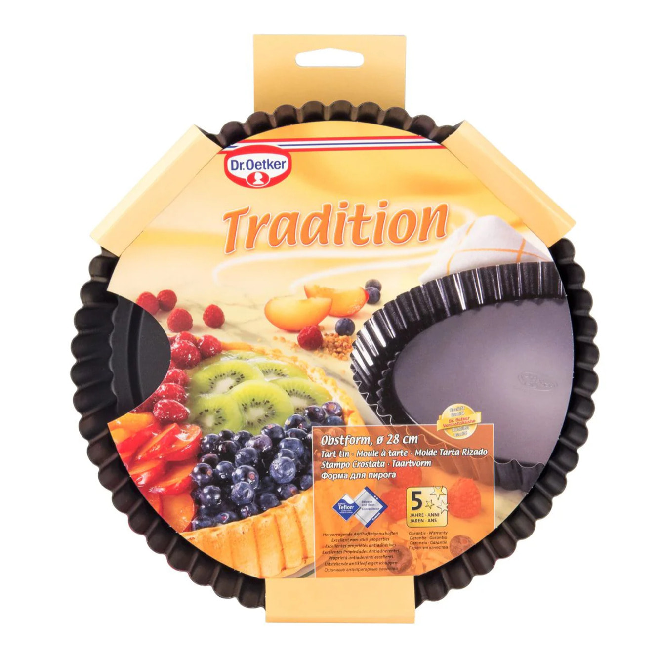 Lot de 2 moules à tarte renversée 28 cm Dr.Oetker Tradition