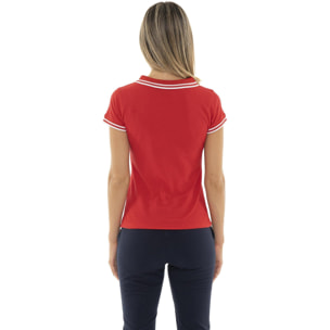 Polo da donna a maniche corte Leone Team Line