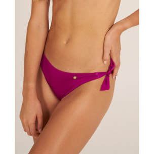 Braga de bikini clásica con lazos en tejido satinado