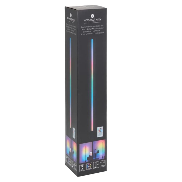Tube néon secteur Oge noir H135,5cm