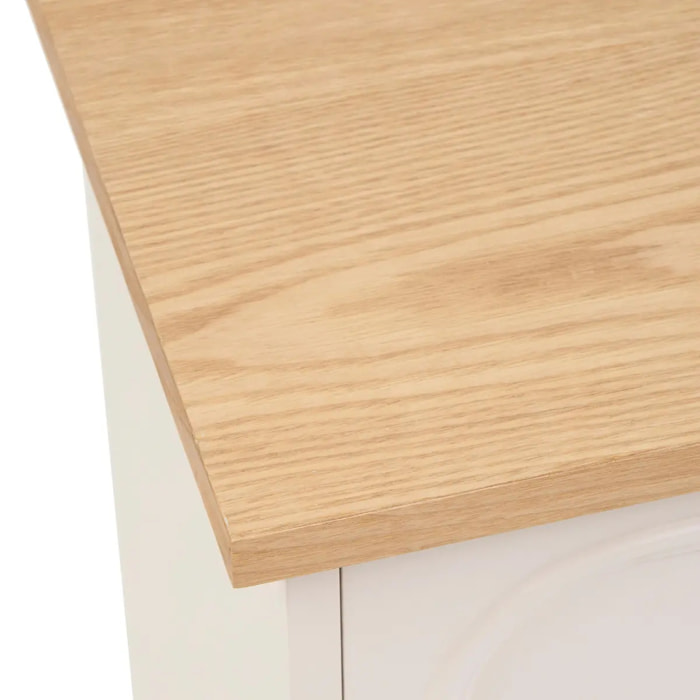 Table de chevet Mohea ivoire 1 tiroir