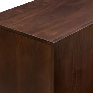 Buffet 2 portes Nyero 80x100cm marron