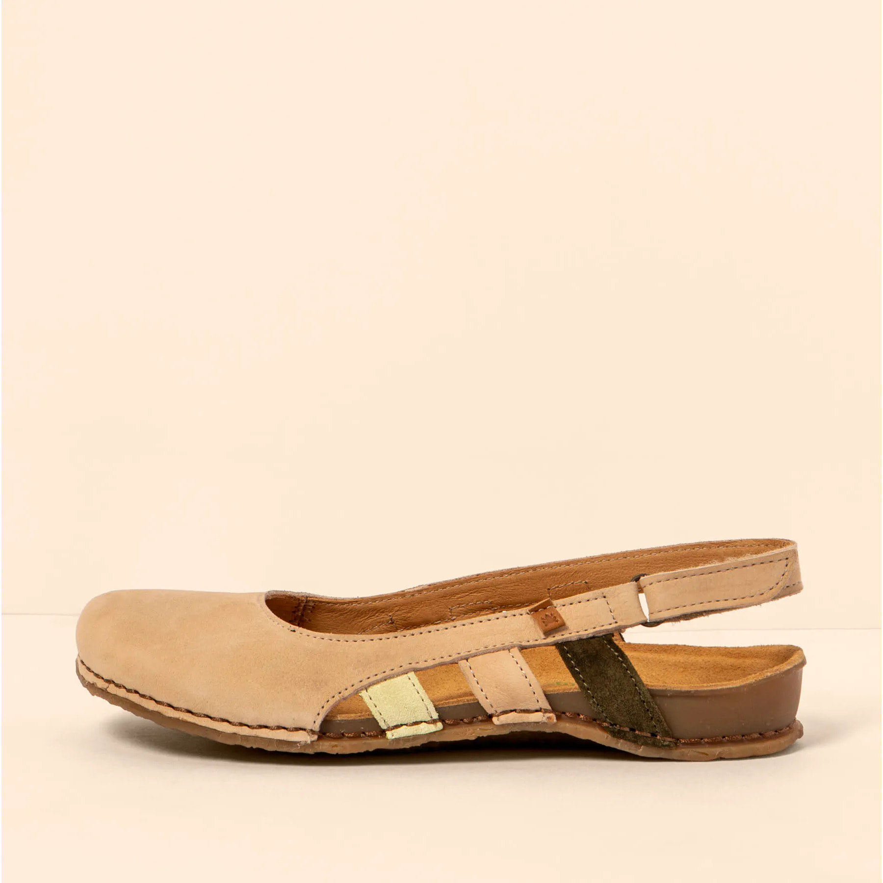 Sandalias N5817 NOBUCK LAVADO MULTI CREAM /PANGLAO color Multi cream
