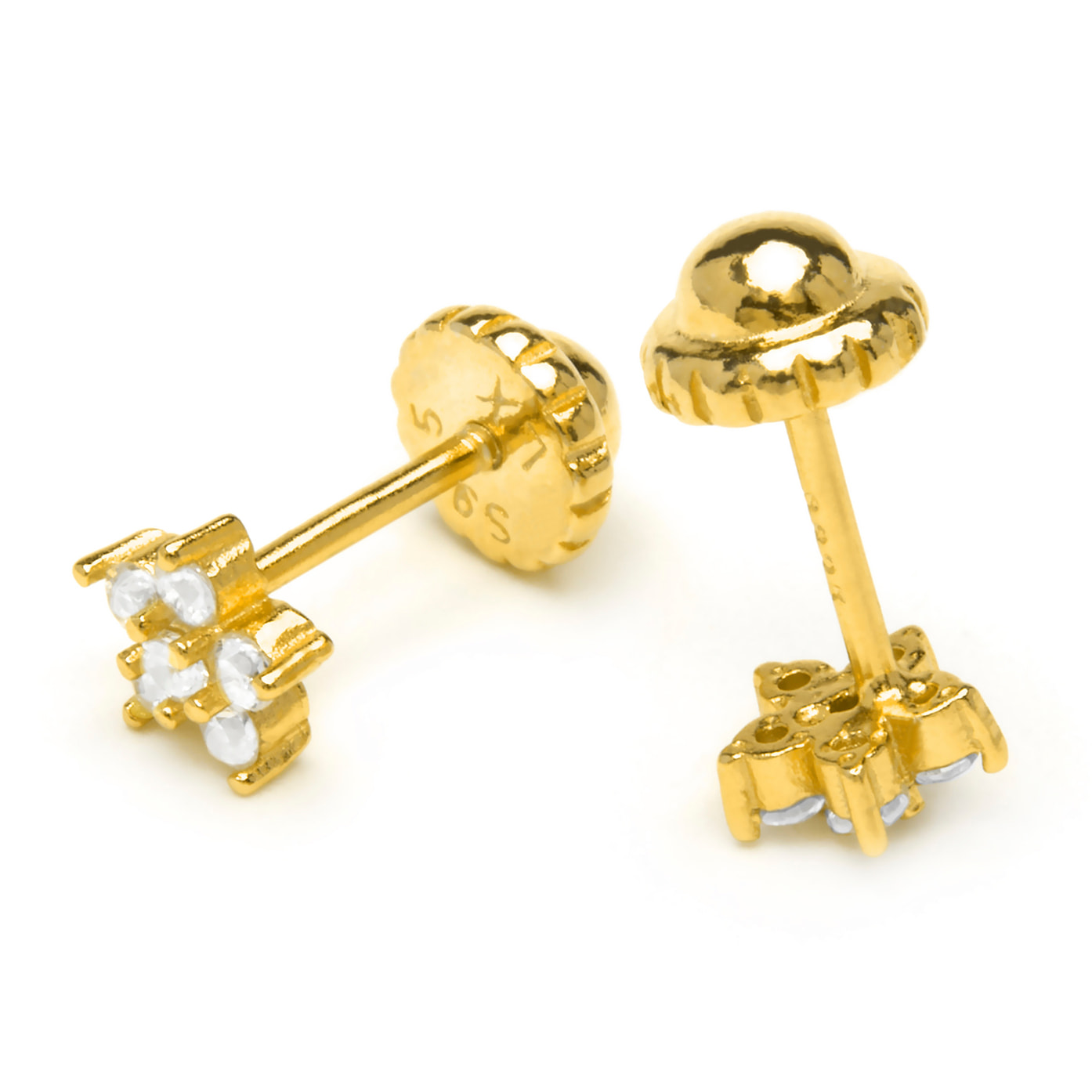 Pendientes Anba acabado oro amarillo 18k