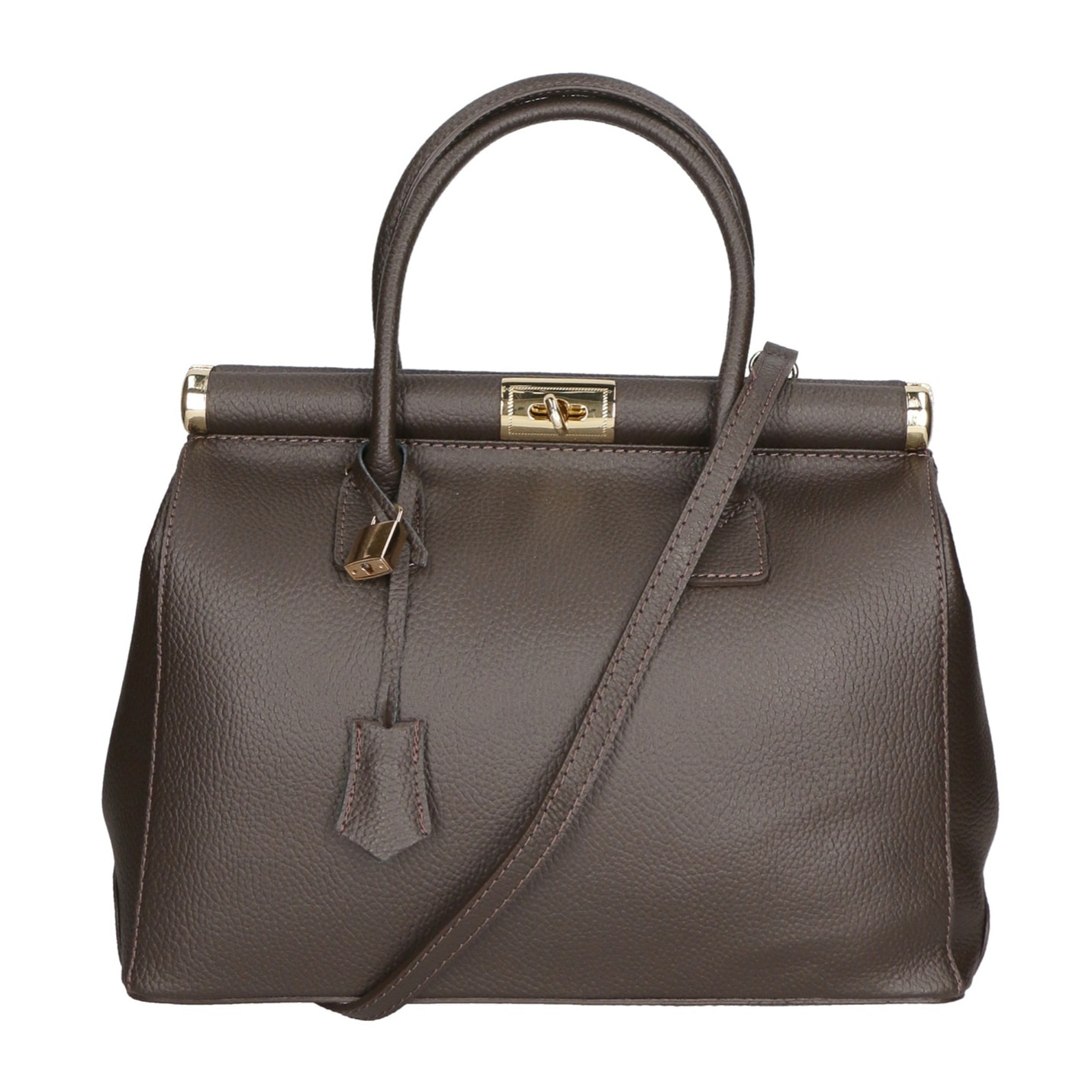 Borsa a mano da donna - Modello Aleria - Vera pelle - 35.0 x 26.0 x 16.0 cm