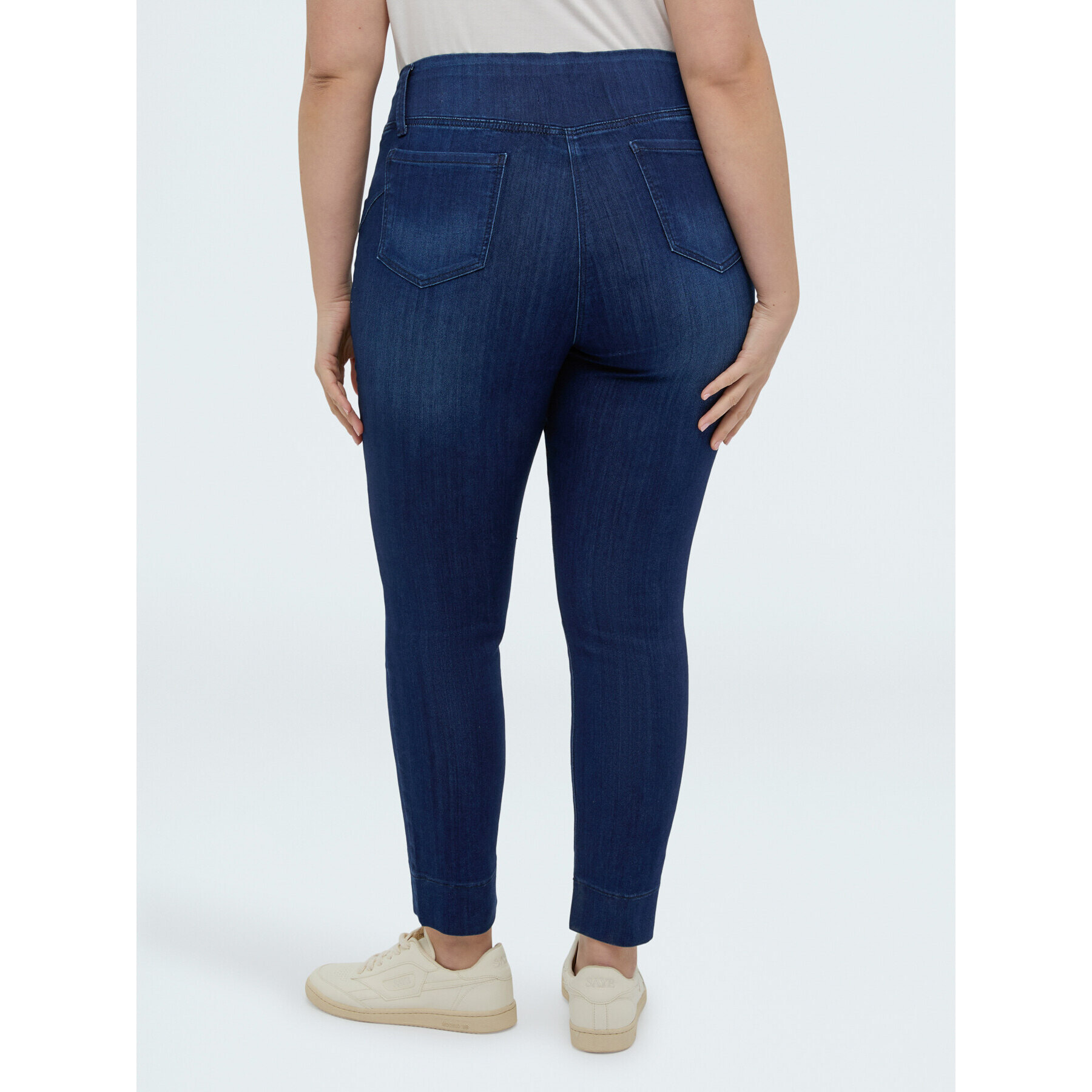 Fiorella Rubino - Jeggings azul oscuro con botones decorativos - Azul