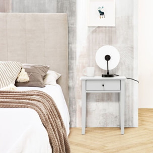 Mesita de noche Vika Gris Soft