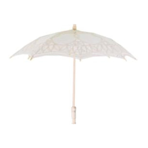 Ombrello in pizzo crema cmø60x4h44