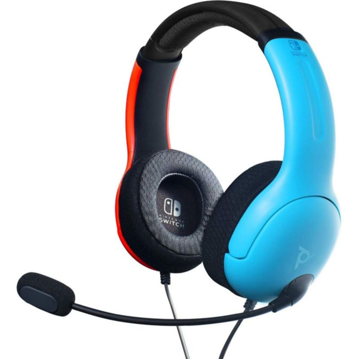 Casque gamer PDP Switch LVL40 Bleu/Rouge