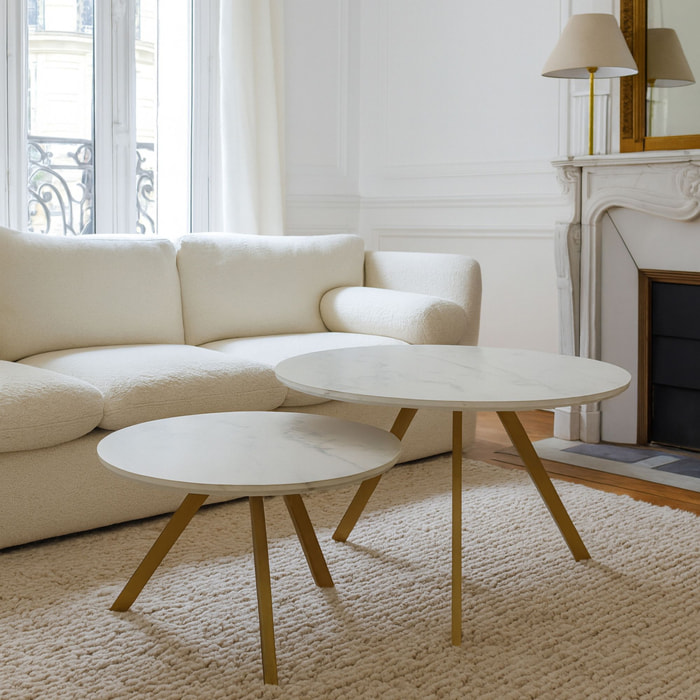 Set de 2 tables gigognes HOXTON