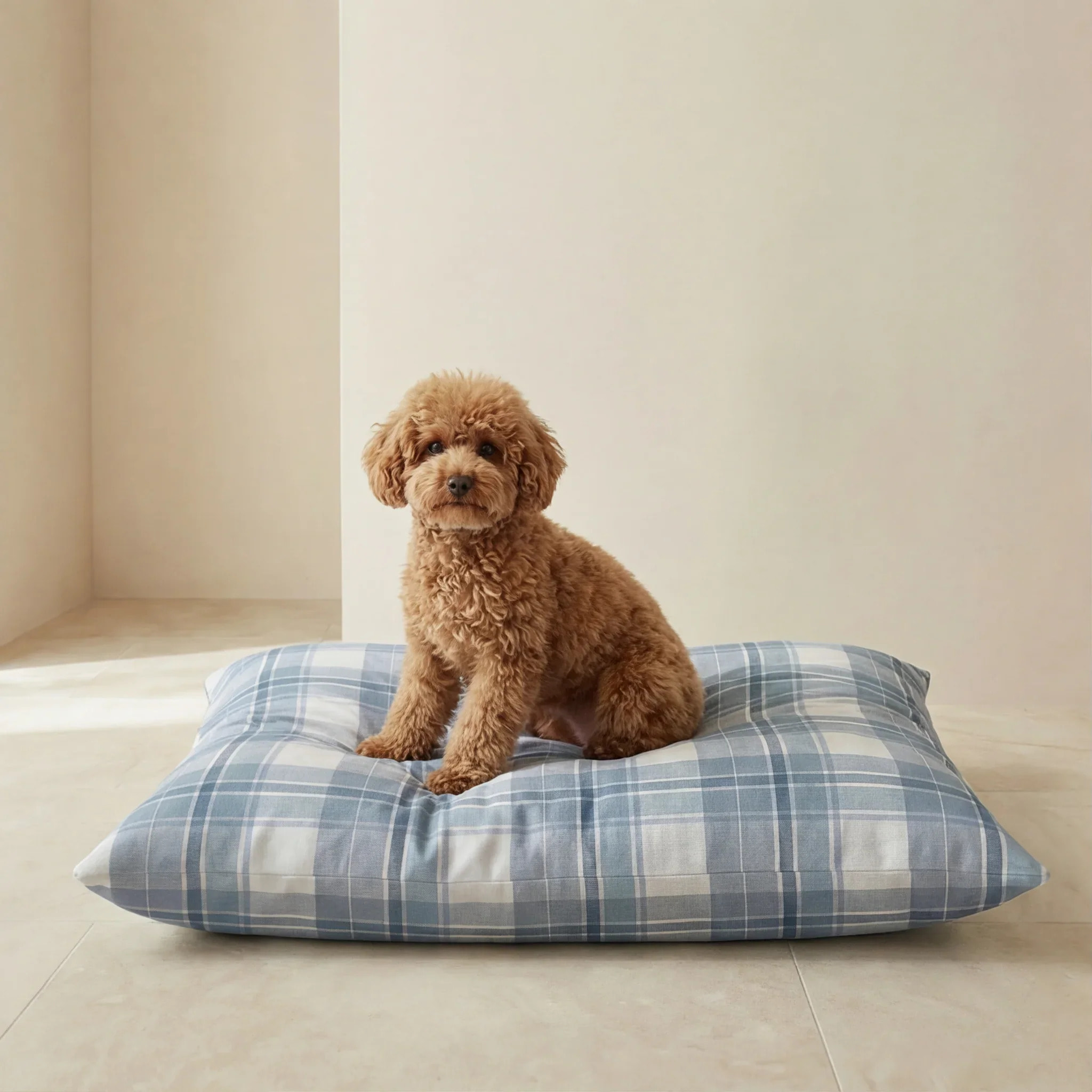 Housse antitaches pour lit pour animal Valdo Bleu