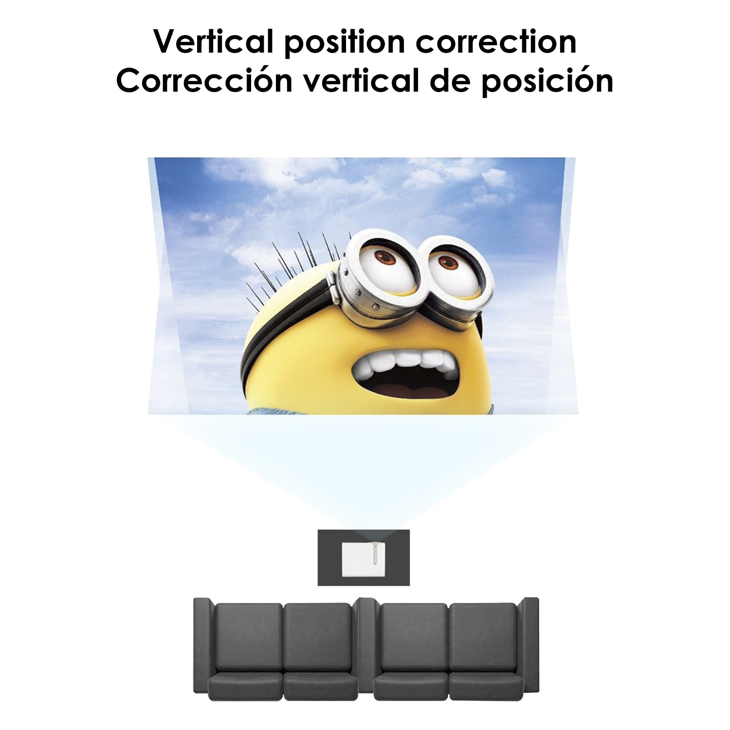 Video proyector YG520. 800x480. De 50 a 130 pulgadas. Incluye mando a distancia.