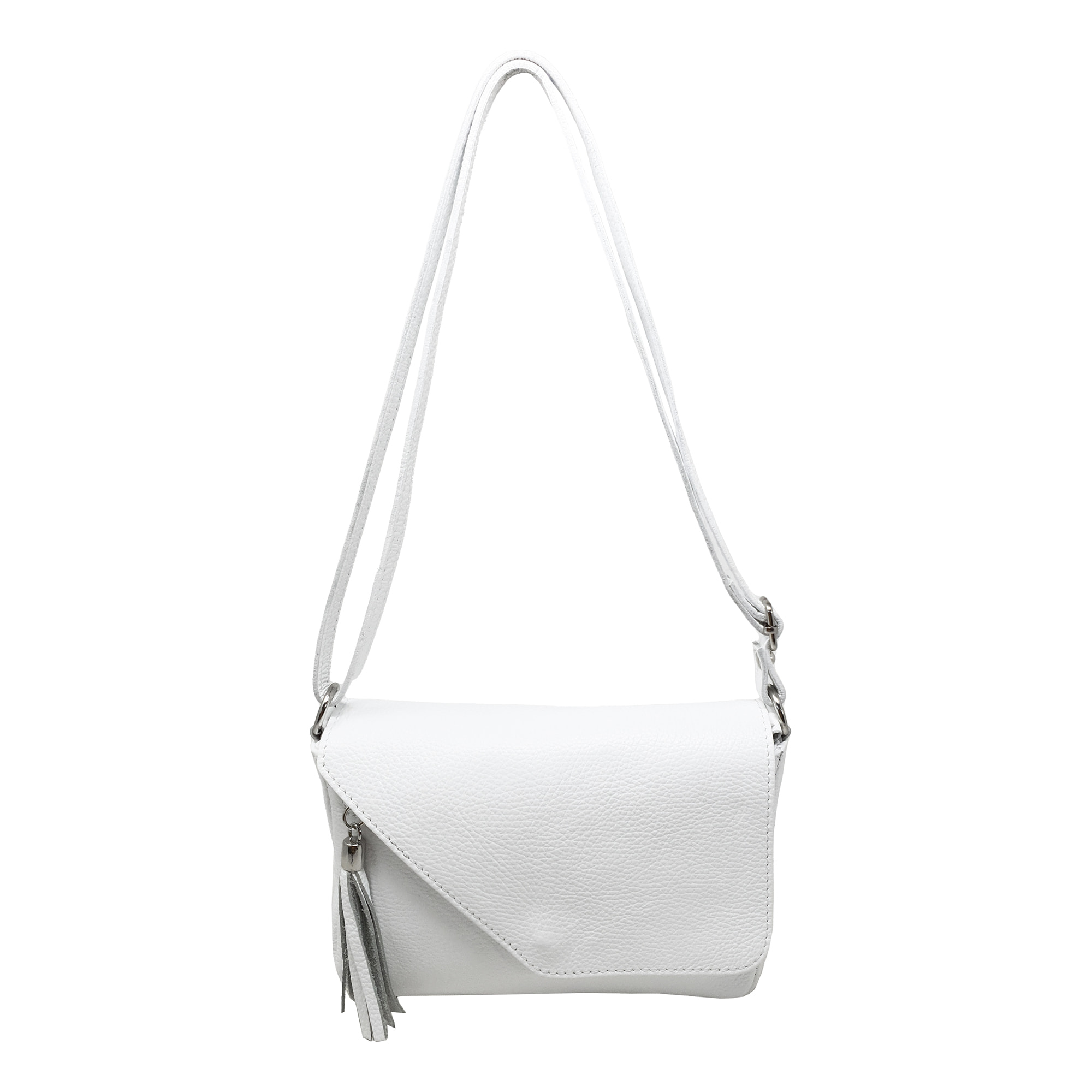 Chicca Borse Tracollina Donna in Pelle Bianco