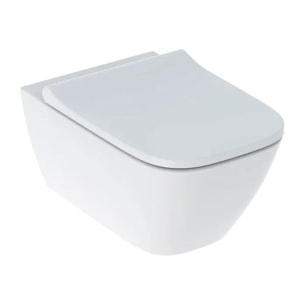 Smyle Square WC suspendu Rimfree avec fixations invisibles, caréné, avec abattant softclose slim, blanc (500.683.01.2)