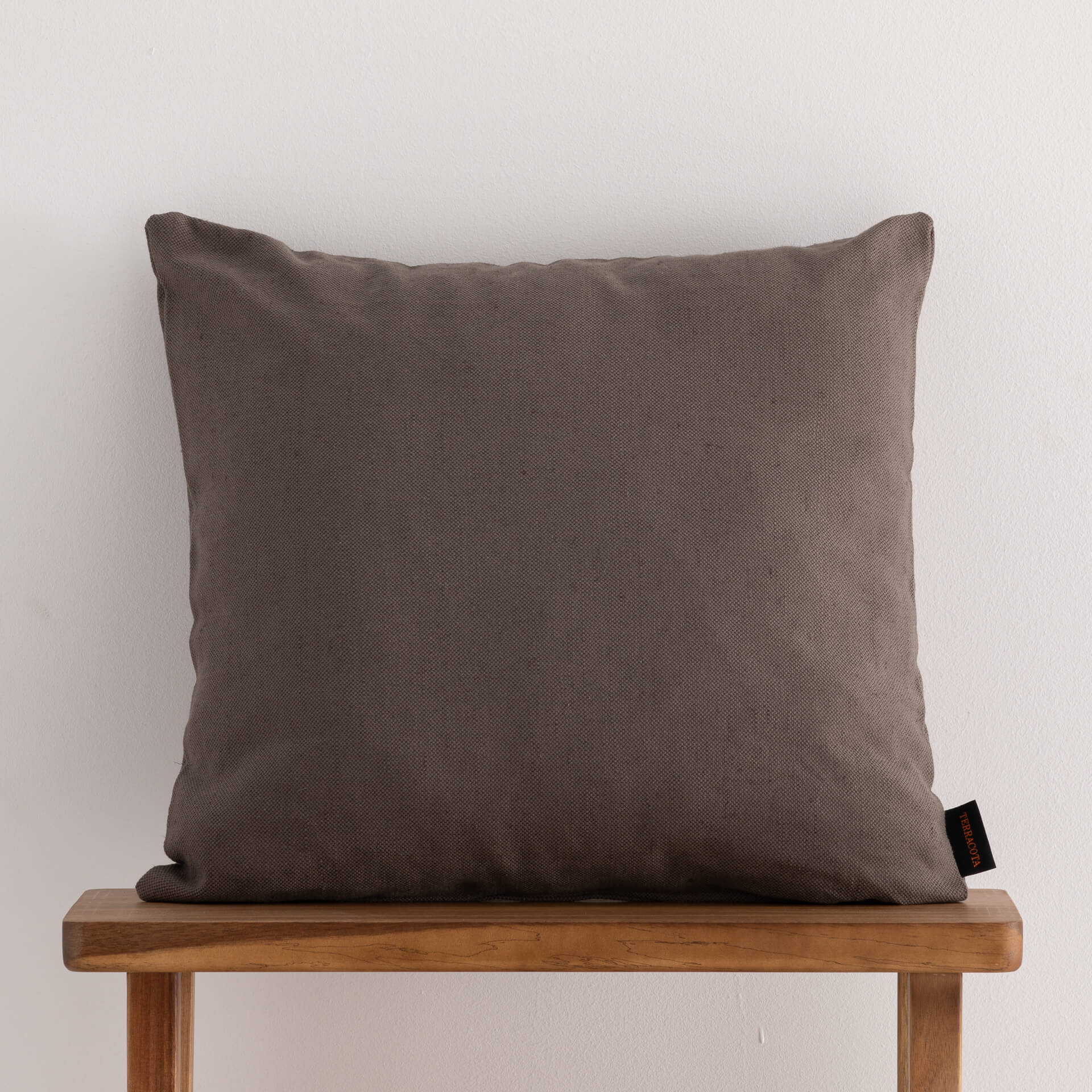 Housse de coussin jacquard 65x65 cm Cascai Anthracite