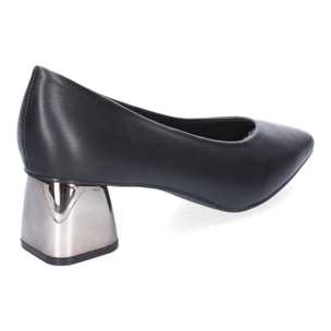 Zapatos de Salón Elegantes para Mujer, Tacón Cuadrado