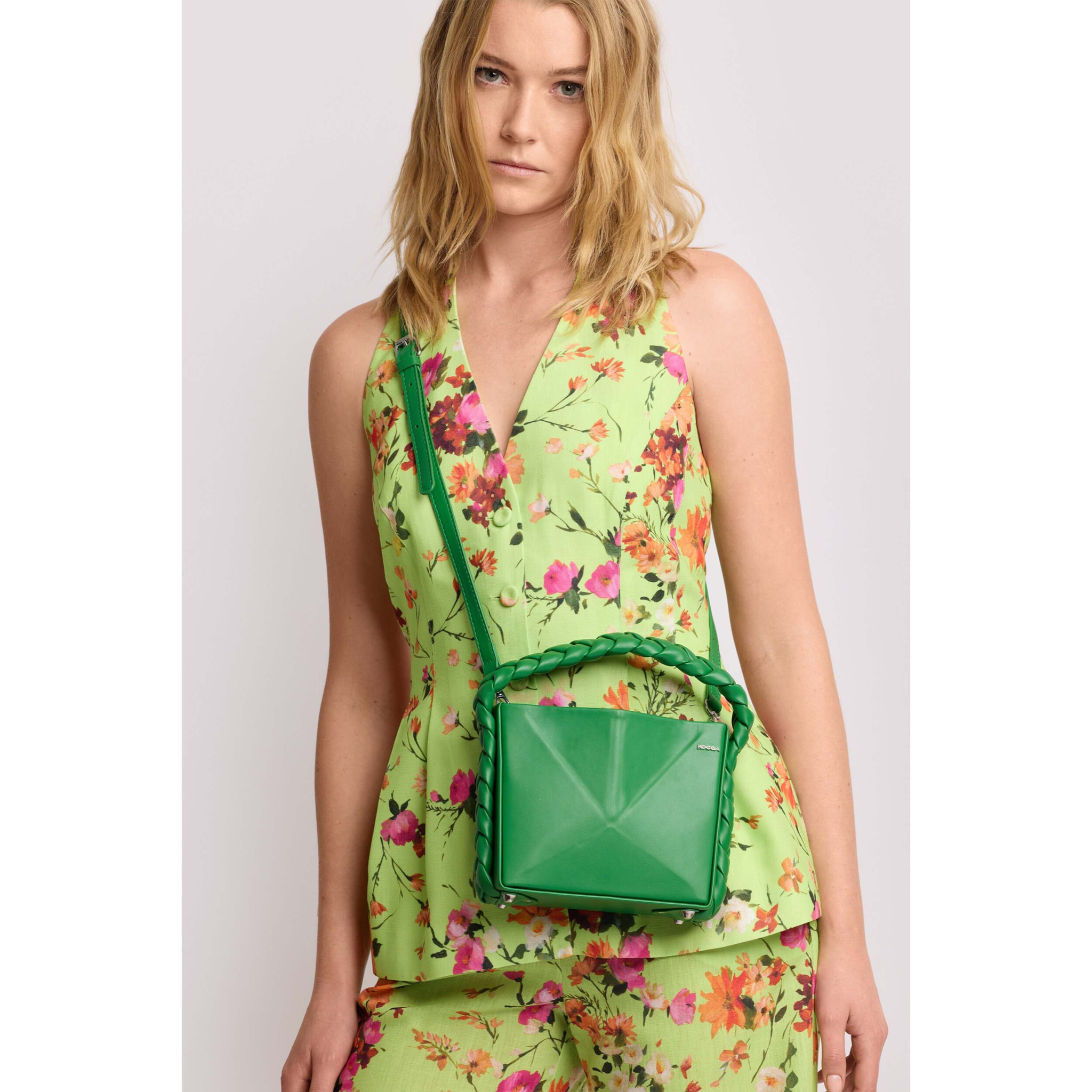 Kocca - Borsa con manico intrecciato Donna