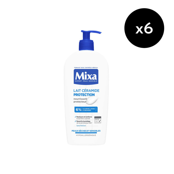 Lot de 6 - Mixa Lait Céramide Protection 400ml