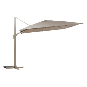 Parasol déporté rectangulaire "Melhia" lin 4x3m