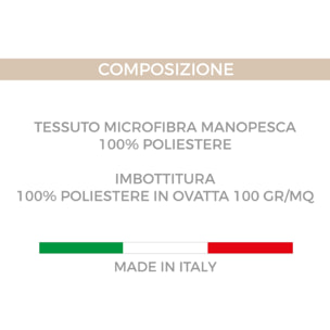 Quilt Trapuntino Piumino Estivo 100gr/mq Microfibra Disegno Rosa Beige D14