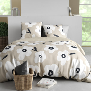Parure Housse De Couette 3pcs 100% Coton 57 Fils LENA