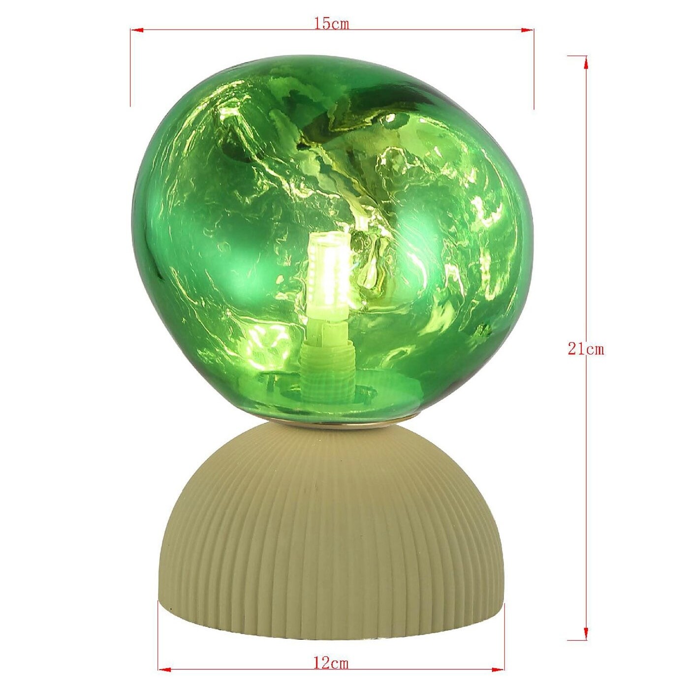 Lampe Magic Ball 21cm verte Kare Design