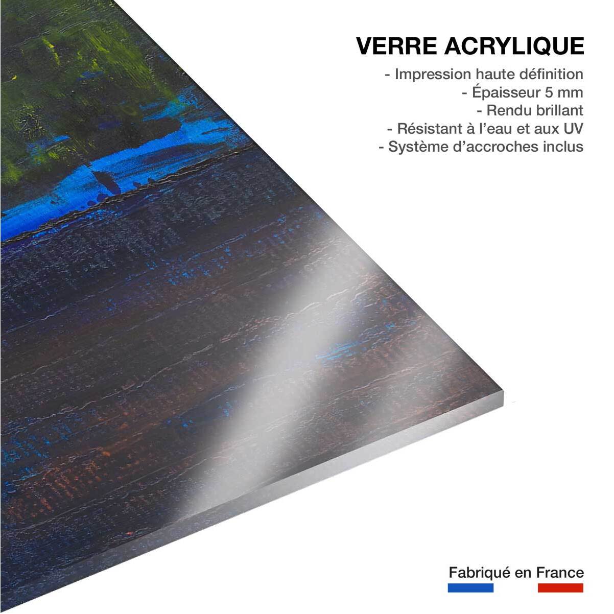 Tableau boreales bleues Tableau plexiglas