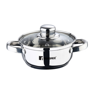 Batería de Cocina de 8 piezas en acero inoxidable Viena Bergner