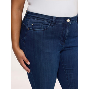 Fiorella Rubino - Jeans Skinny lavaggio blu con spacco al fondo - Blu