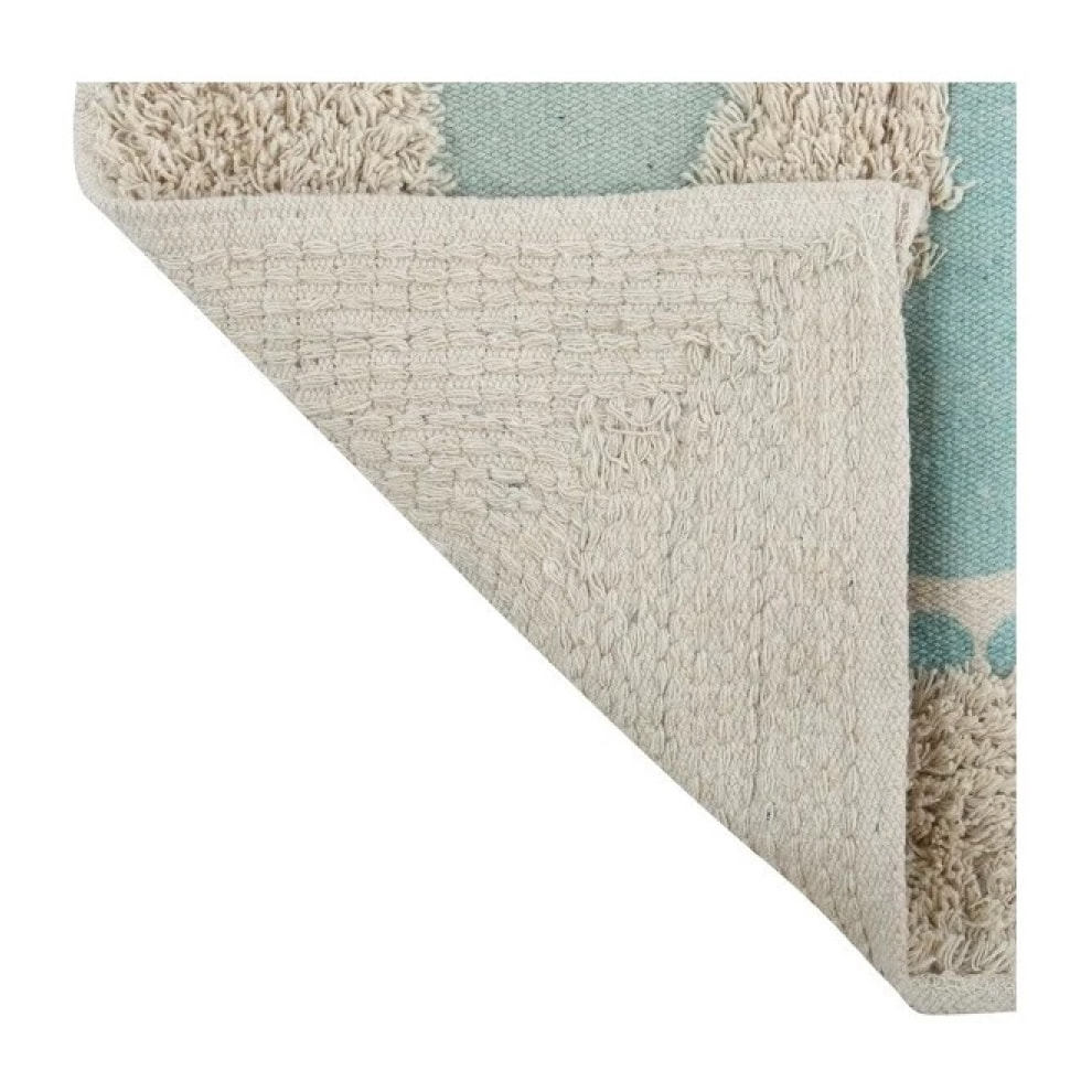 Tapis de bain Coton 40x60cm STEP Bleu & Gris MSV