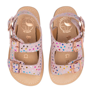 SANDALIA BAREFOOT PIEL CHETTO TIPO BIO ROSA