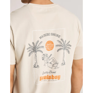 Camiseta Manga Corta Beige - Hamcock