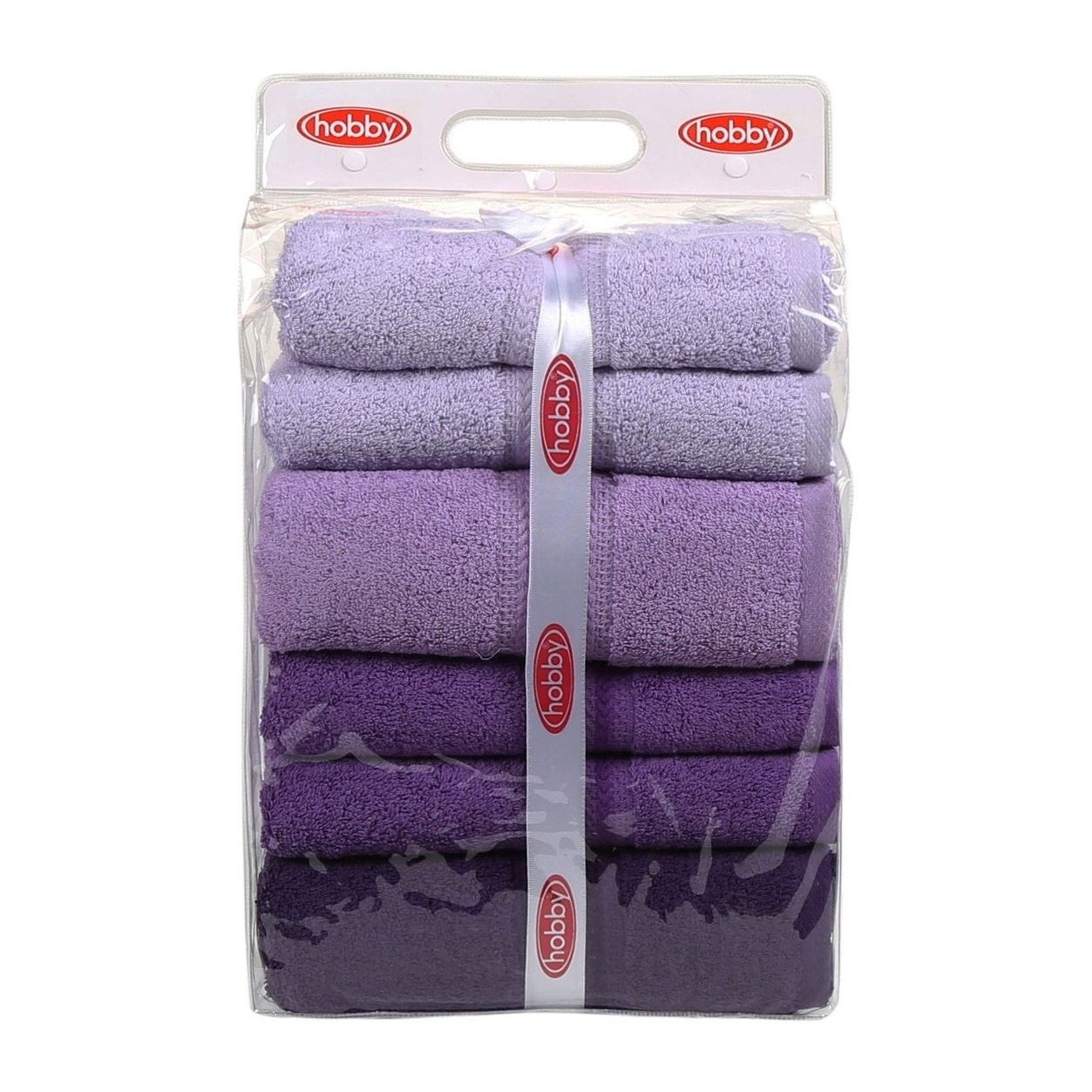 Juego de toallas de baño (4 piezas) lila ligera, lila, púrpura, morado oscuro