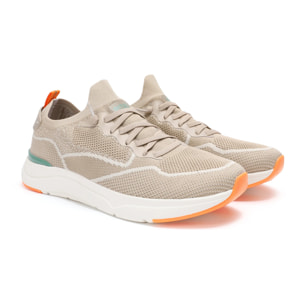 Zapatillas Cue Hombre Beige