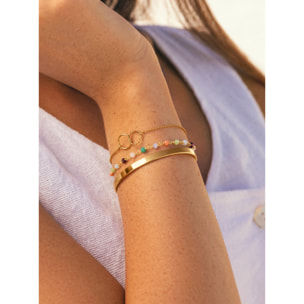Bracciali Crystal Colors Argento Placcato Oro