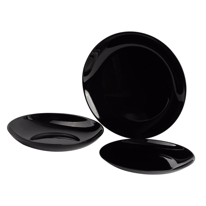 Juego de vajilla de 12pzs negro san ignacio