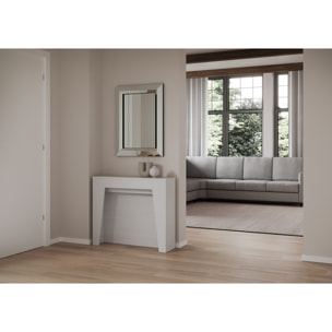Consolle allungabile 90x25/211 cm Anea Bianco Frassino allunghe interne
