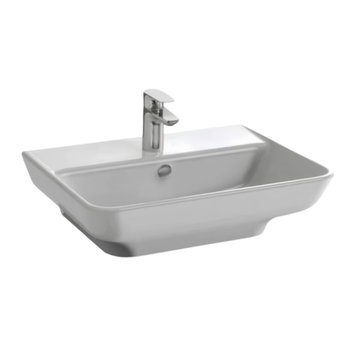 Lavabo PMR Struktura meulé, Blanc
