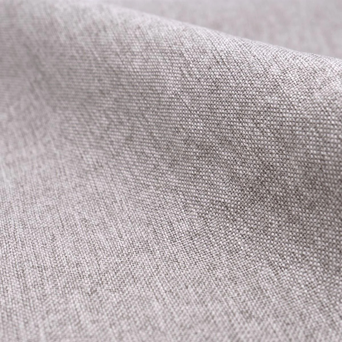 Table et chaises 4 personnes en tissu taupe et bois - Réno