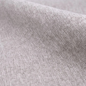 Table et chaises 4 personnes en tissu taupe et bois - Réno