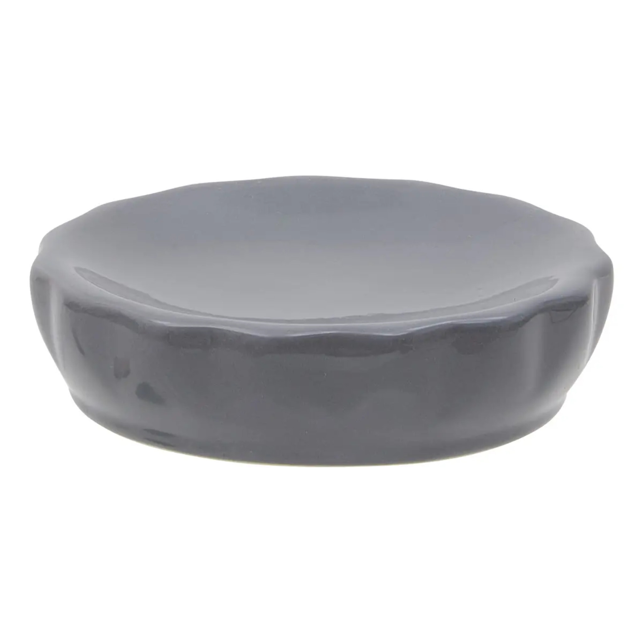 Porte-savon Colorama en céramique D.11cm gris
