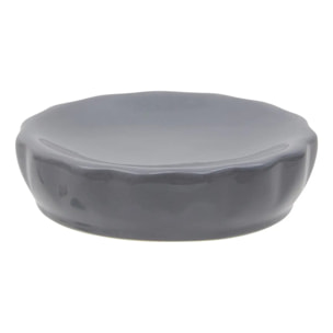 Porte-savon Colorama en céramique D.11cm gris