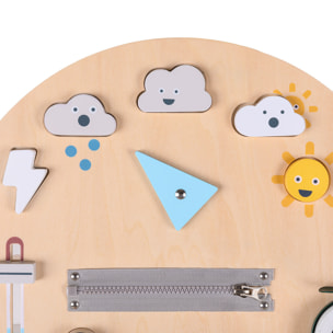 Tablero de actividades Montessori niños, cloud busy board, diseño nube