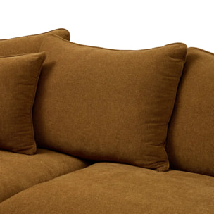 Canapé fixe Candice 3 places 194x96cm beige